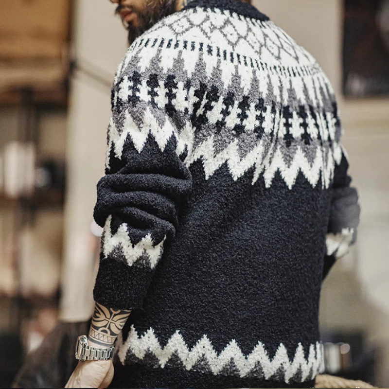 Pull Jacquard Pour Homme - Avant-PremiÈres Jusqu'À -50